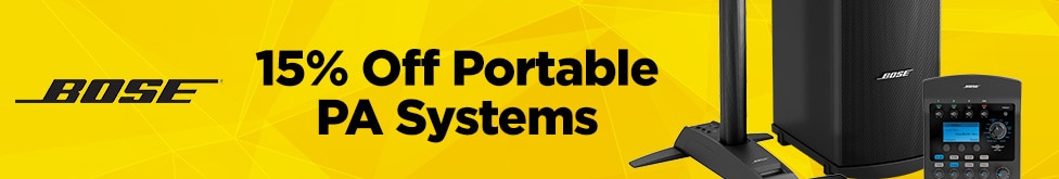 Fifteen percent off Bose portable PA systems