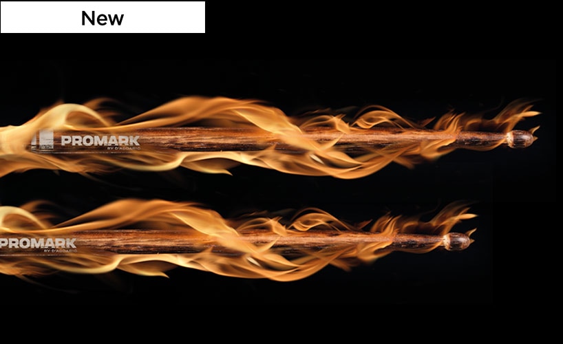 Promark Burnt Flame Hickory Sticks