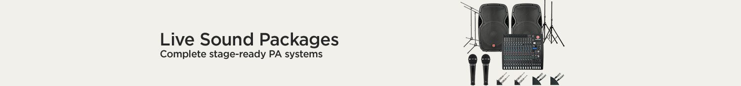 Complete stage-ready PA Systems