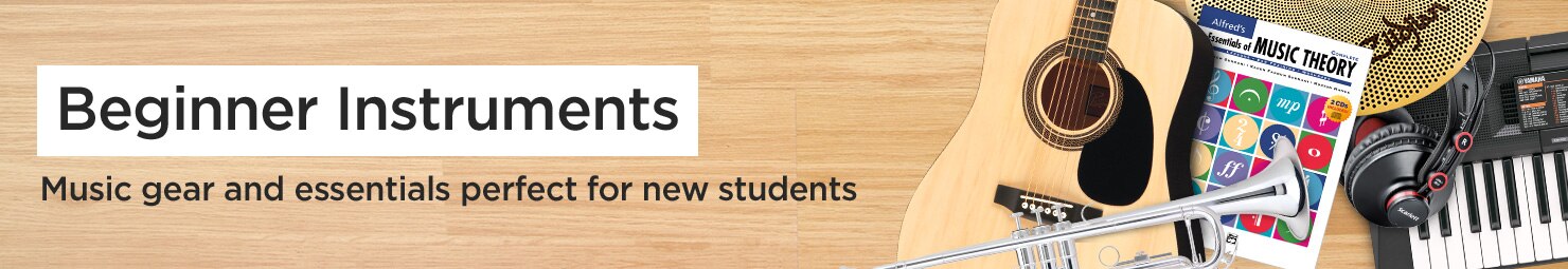 Beginner Instruments: Music gear and essentials perfect for new students