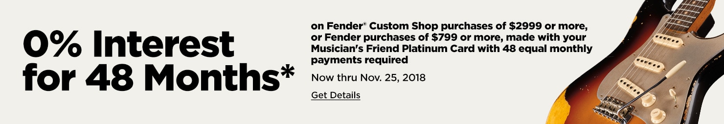 Special Financing on Fender - Click for Details