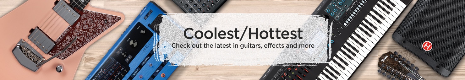 Coolest/Hottest. Check out the latest in guitars, effects and more