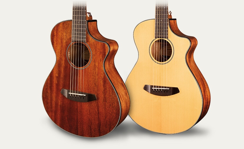 Fun on the Road. Breedlove Companion travel ready guitars are easy to play and sound great.