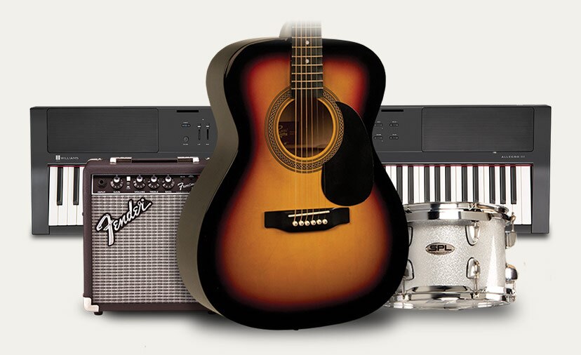 Tis the Season to Start Playing. Shop the best in beginner guitars, keys, D.J., drums and more