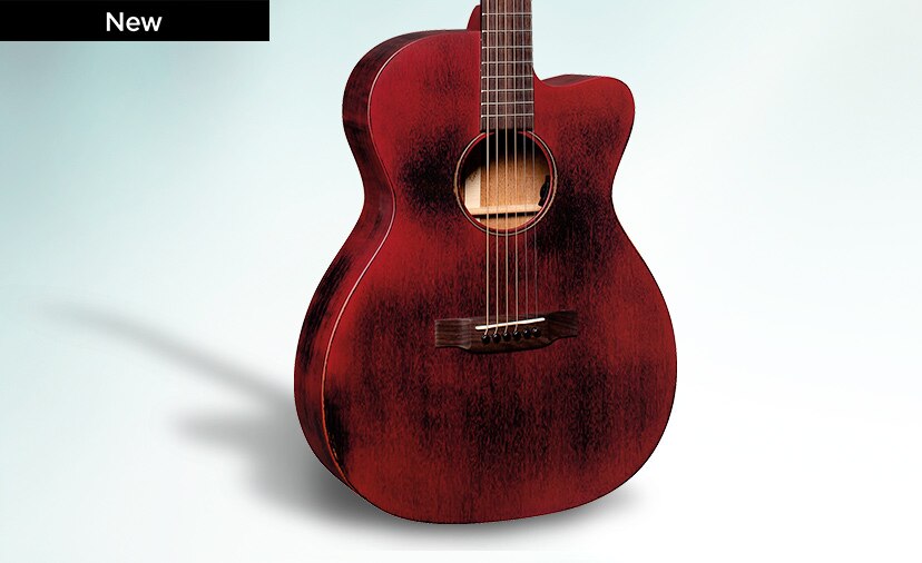 Americana Crafted Tone. Martin OMC Streetmaster with Fishman electronics in Weathered Red