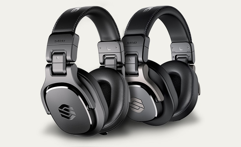 Two pairs of studio headphones