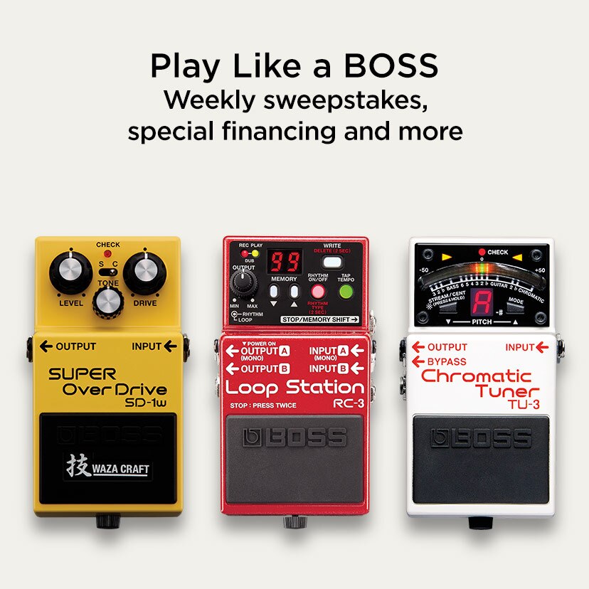 Play Like a BOSS. Weekly sweepstakes, special financing and more