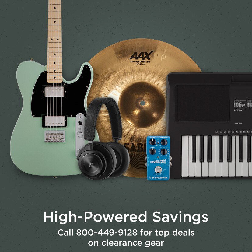 High-Powered Savings. Call 800-449-9128 for top deals on clearance gear