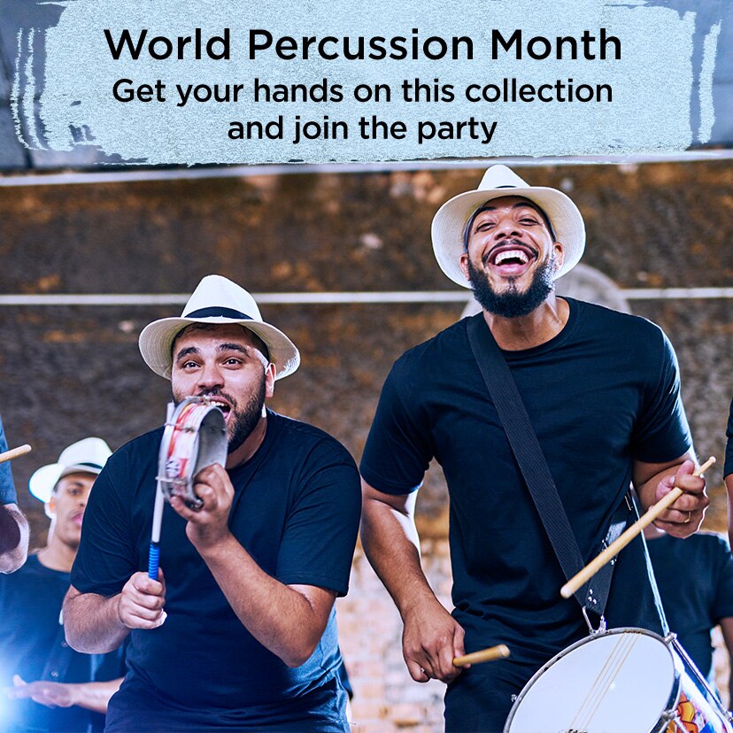 World Percussion Month. Get your hands on this collection and join the party