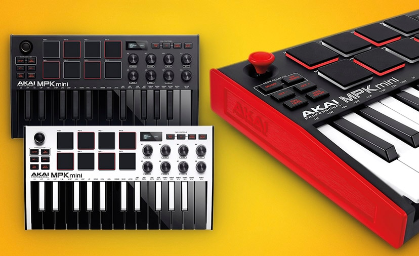 Create Wherever You Go - The New Akai M.P.K. Mini M.K.3., With an Included Software Suite and Intuitive O.L.E.D. Display Shop Now