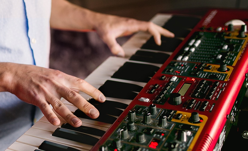 Creativity is a Key Away - Make new music with fresh sounds during Keyboard Month Shop Now or call 800-449-9128