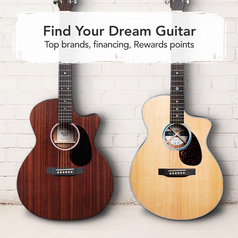 Find your Dream Guitar Top Brands, Financing, Rewards points