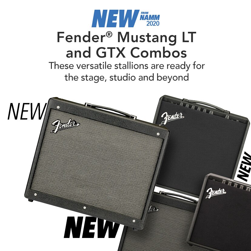 Fender Mustang L.T. and G.T.X. Combos. These versatile stallions are ready for the state, studio and beyond.