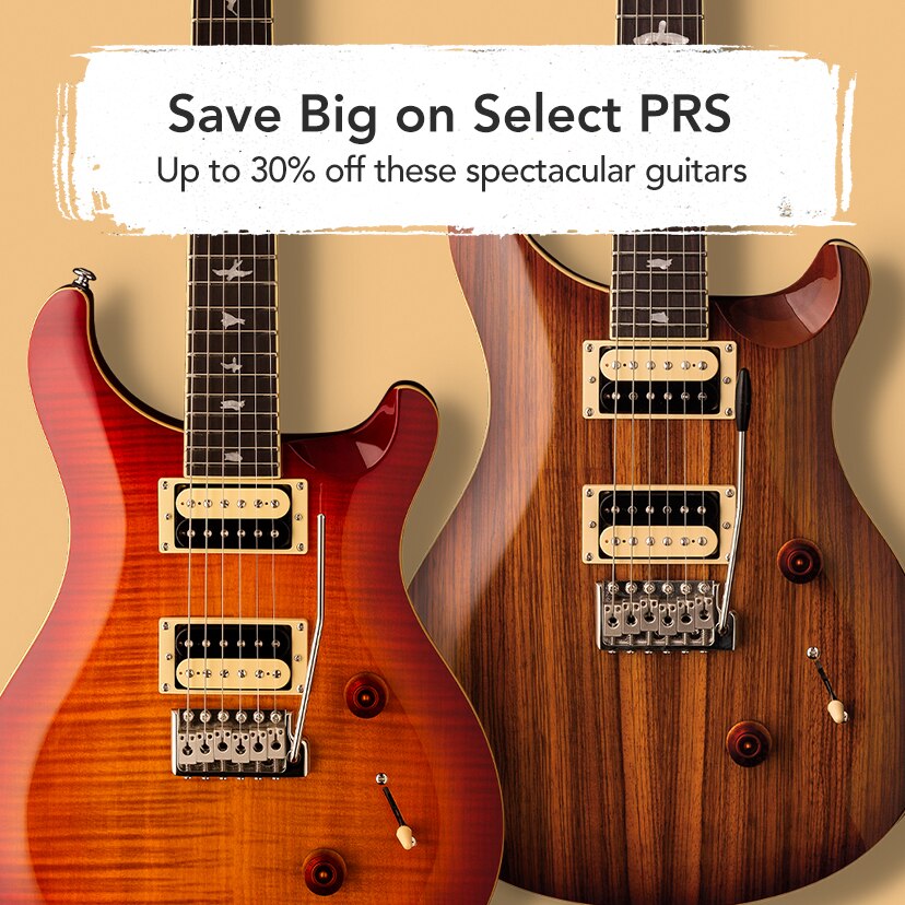 Great Deals on select P.R.S. Guitars - up to 30 percent off for a limited time, while supplies last - Shop Now