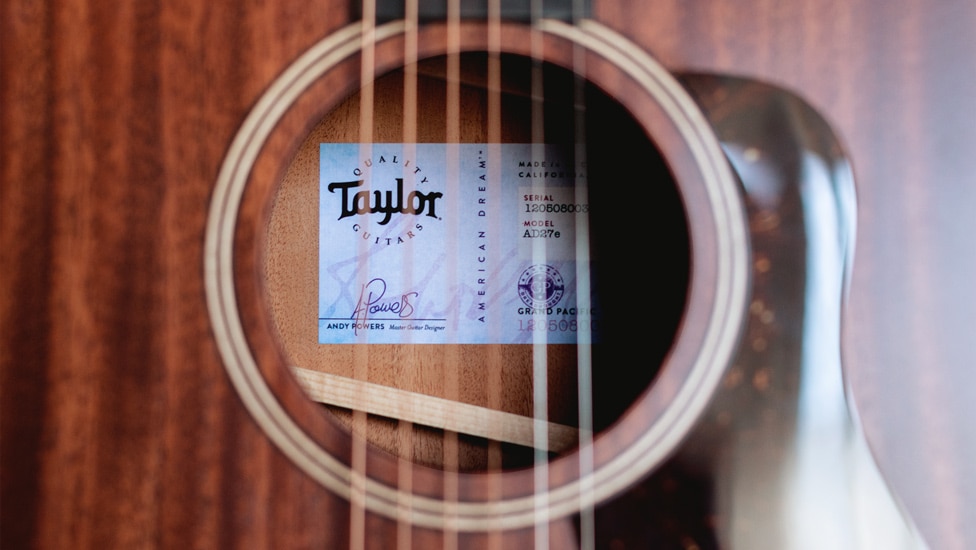 Taylor's American Dream acoustic guitars feature V-Class Bracing
