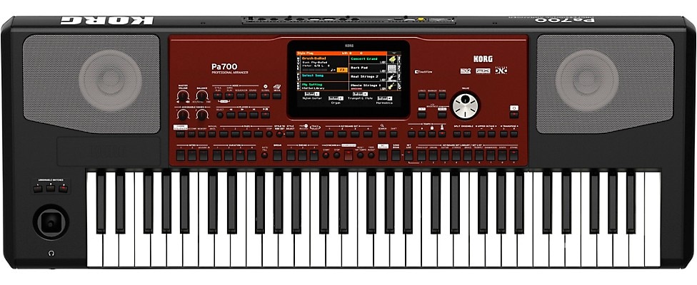 Korg Pa700 Arranger Keyboard view from above
