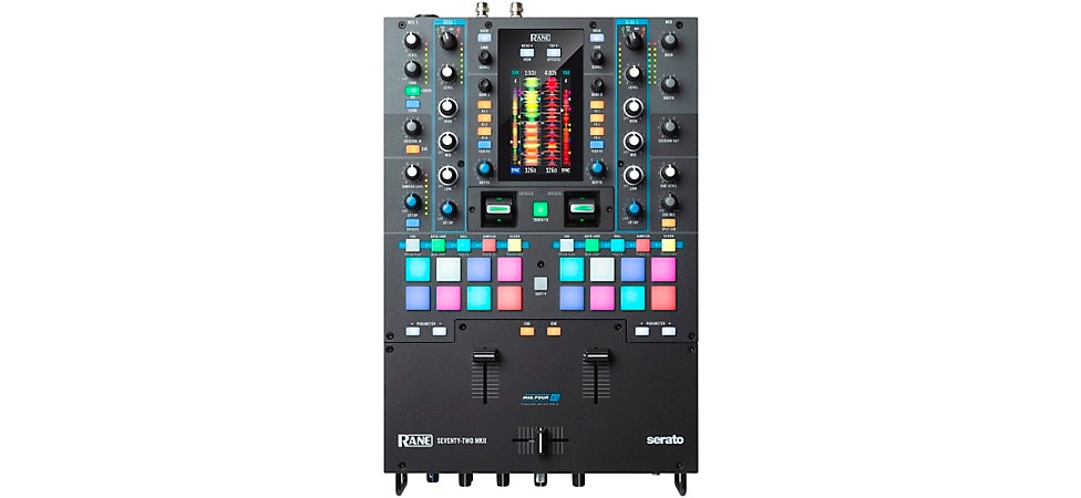 RANE SEVENTY-TWO MKII Battle-Ready 2-Channel DJ Mixer with Multi-Touch Screen and Serato DJ