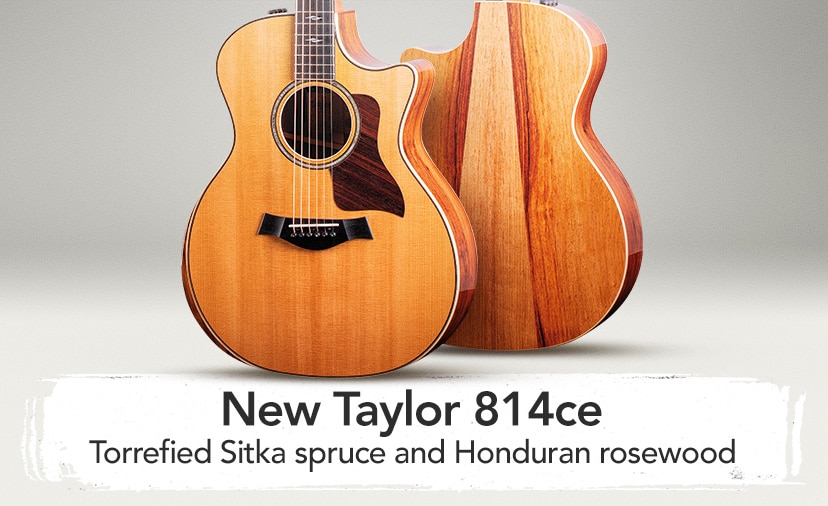 New Taylor Limited-Edition 814ce. The classic gets an upgrade with torrefied Sitka spruce and Honduran rosewood. Shop Now