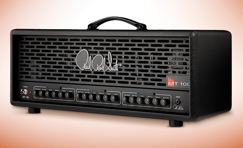 New PRS MT 100 Amp Head. An expansion on the Mark Tremonti MT 15, featuring Clean, Gain and Overdrive channels. Shop Now