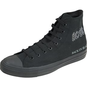 Converse Chuck Taylor All Star AC/DC Back In Black Hi-Top Sneakers ...