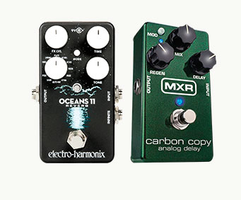 Delay and Reverb Pedals