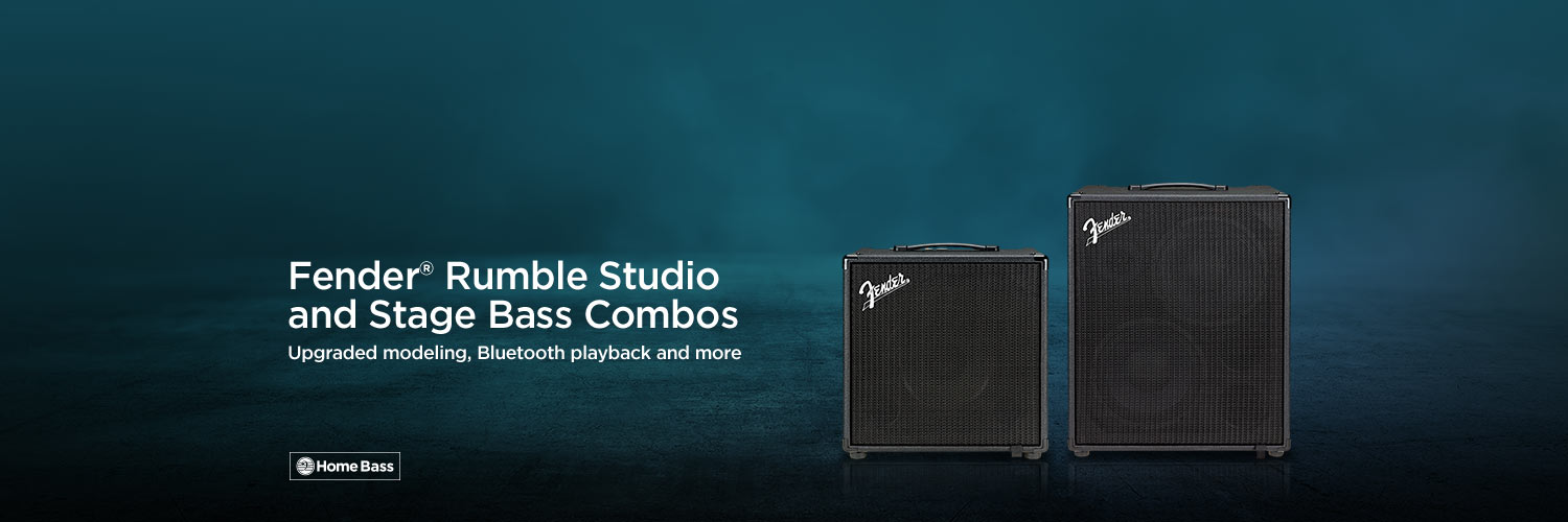 Fender® Rumble Studio and Stage Bass Combo Amplifiers