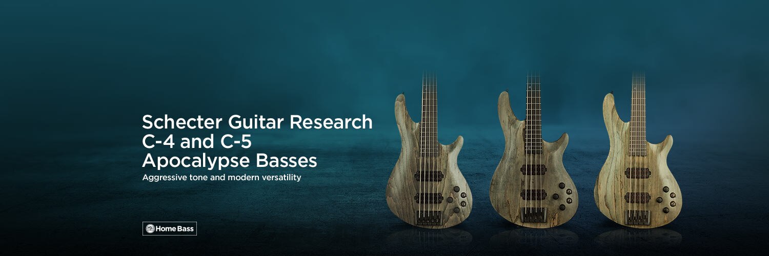 Schecter Guitar Research C-4 & C-5 Apocalypse Electric Bass Guitar