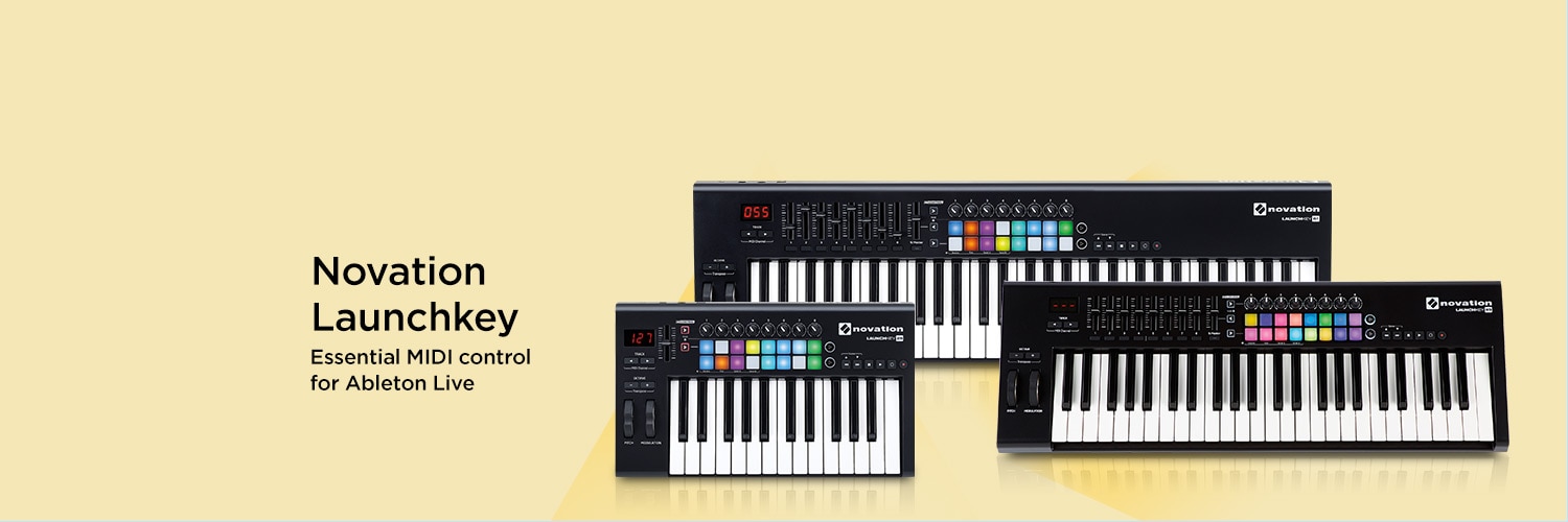 Novation Launchkey. Essential MIDI control for Ableton Live.