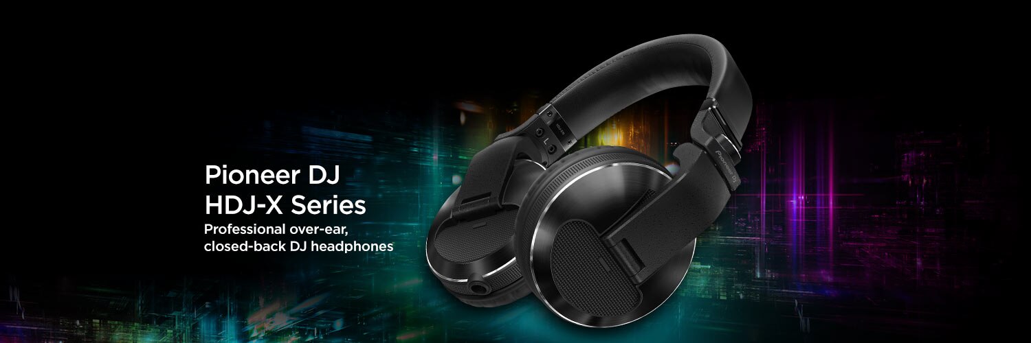 Pioneer DJ HDJ-X Series. Professional over-ear, closed-back DJ headphones.