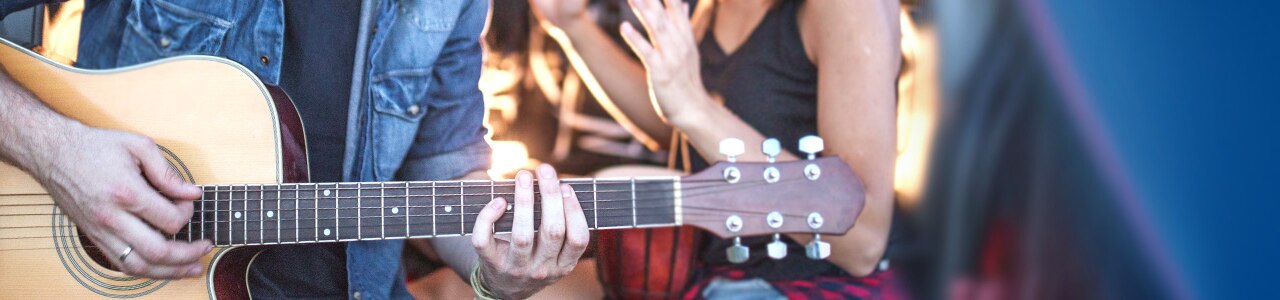 Acoustic Fest. Create a vibe with stringed instruments, hand percussion and more.