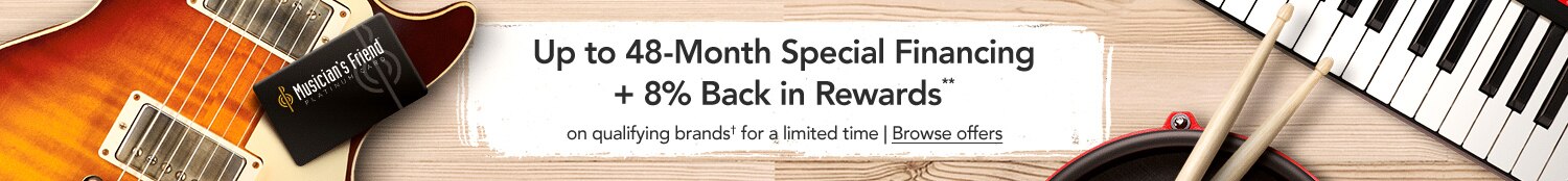 Up to 48 Month Special Financing plus 3 percent Back in Rewards on qualifying brands for a limited time. Browse Offers.