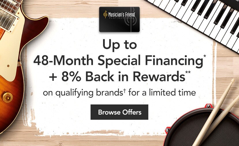 Up to 48 Month Special Financing, plus 8 percent back in rewards on qualifying brands for a limited time. Browse Offers.