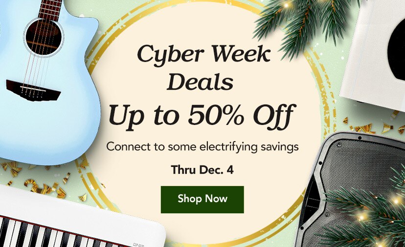 Cyber Week Deals. Up to 50 percent off. Connect to some electrifying savings. Thru December 4. Shop Now