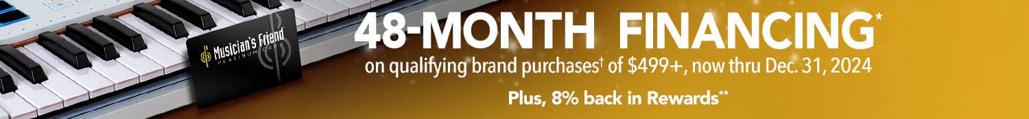 48 month financing on qualifying brand purchases of 499 plus, now thru Dec. 31, 2023.