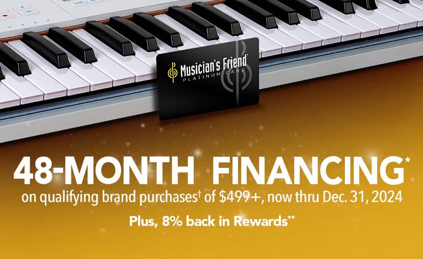 48 month financing on qualifying brand purchases of 499 plus, now thru Dec. 31, 2024.