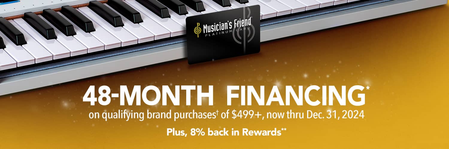 48-Month Financing on qualifying purchases of $499+, now thru Dec 31, 2024. Plus 8% back in Rewards.