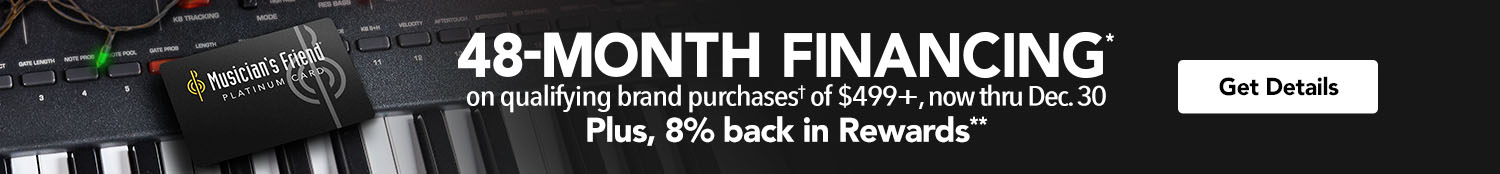 48-month financing on qualifying brand purchases of $499+, now thru Dec 30. Plus, 8% back in Rewards.