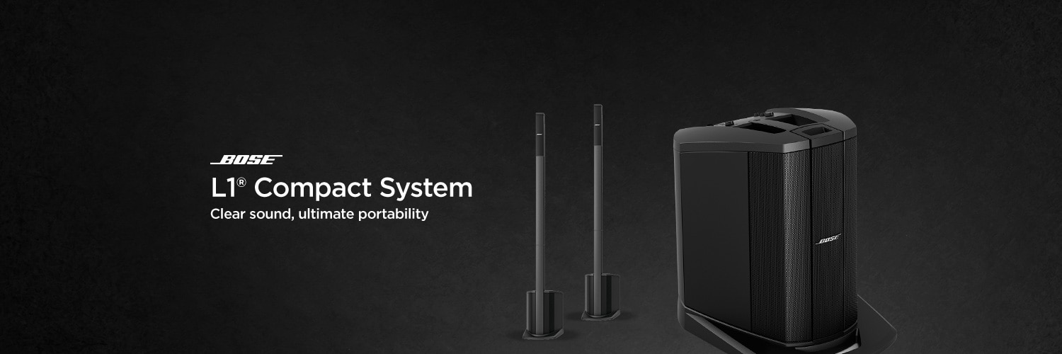 Bose L1 compact system. Clear sound, ultimate portability