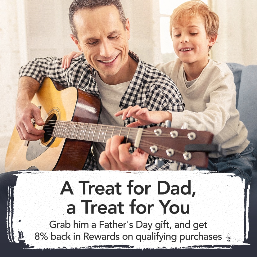 A Treat for Dad, a Treat for You. Grab him a Father's Day gift, and get 8% back in Rewards on qualifying purchases. Shop Now.