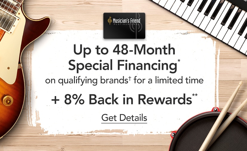 Up to 48-Month Special Financing* + 8% Back in Rewards** on qualifying brands† for a limited time. Get Details