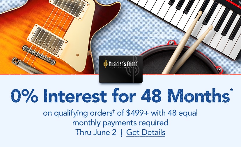 0% Interest for 48 Months* on qualifying orders† of $499+ with 48 equal monthly payments required thru June 2. Get details or call 877-560-3807