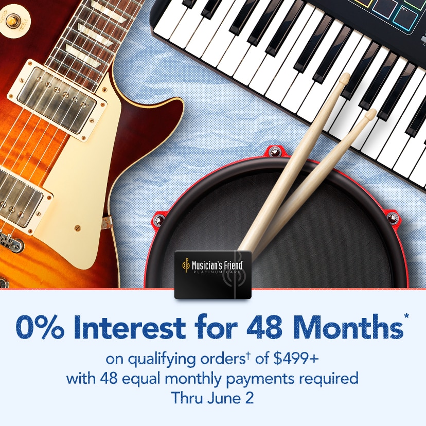 0% Interest for 48 Months* on qualifying orders† of $499+ with 48 equal monthly payments required thru June 2. Get details or call 877-560-3807