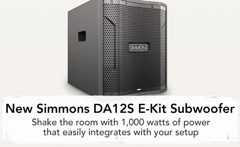 New Simmons DA12S E-Kit Subwoofer. Shake the room with 1,000 watts of power that easily integrates with your setup. Shop now