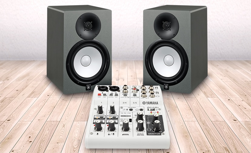 Yamaha AG Mixers & HS Studio Monitors. The perfect combination to create professional content. Shop now