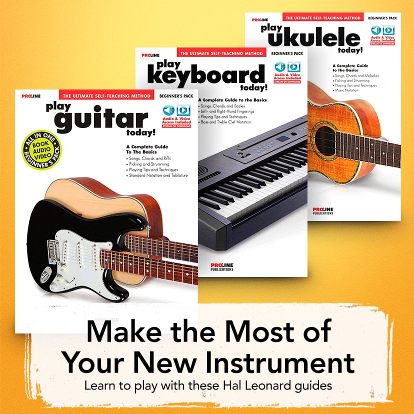 Make the Most of Your New Instrument. Learn to play with these Hal Leonard guides. Shop now