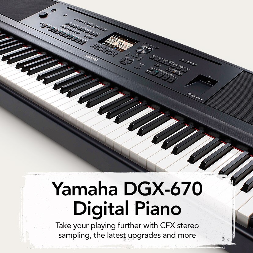 Yamaha DGX-670 Digital Piano. Take your playing further with CFX stereo sampling, the latest upgrades and more. Shop Now.