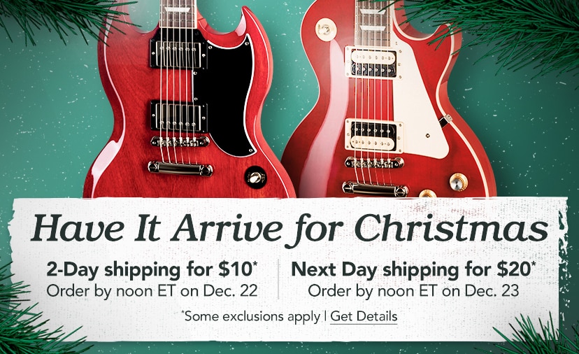 Have It Arrive by 12/25. $10 2-Day shipping. Order by noon ET on 12/22. $20 1-Day shipping. Order by noon ET on 12/23. Exclusions apply. Get Details