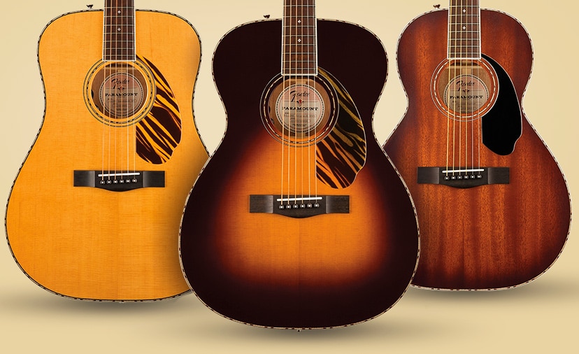 New Fender(r) Paramount Instruments. Americana-approved all-solid wood acoustics. Shop Now