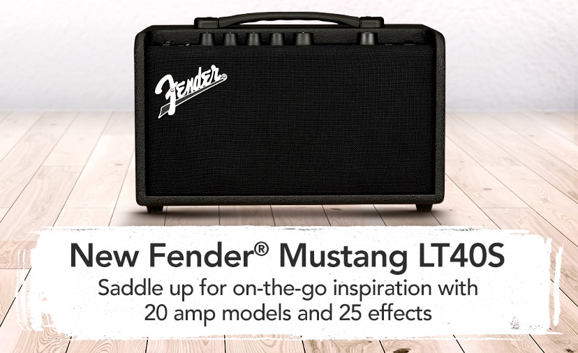 New Fender(r) Mustang LT40S. Saddle up for on-the-go inspiration with 25 effects and 20 amp models. Shop Now