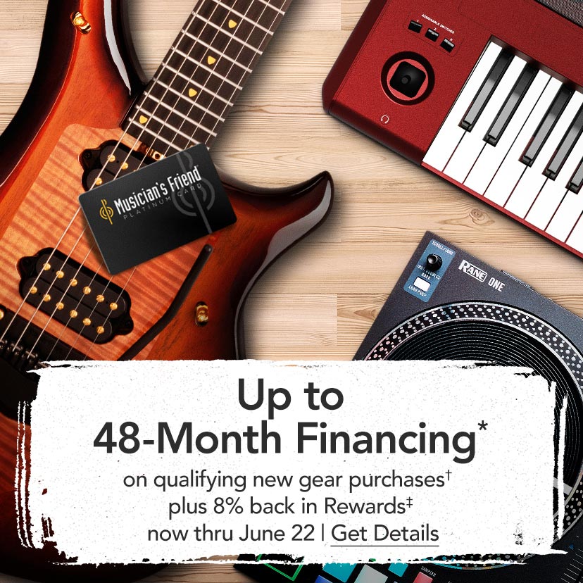 Up to 48-Month Financing* on qualifying new gear purchases†, plus 8% back in rewards. Now thru June 22. Get Details